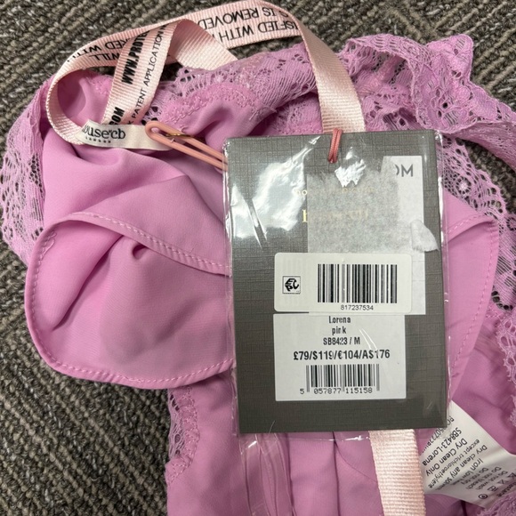 NWT house of cb lorena pink floaty cropped top medium in pink - Picture 8 of 8